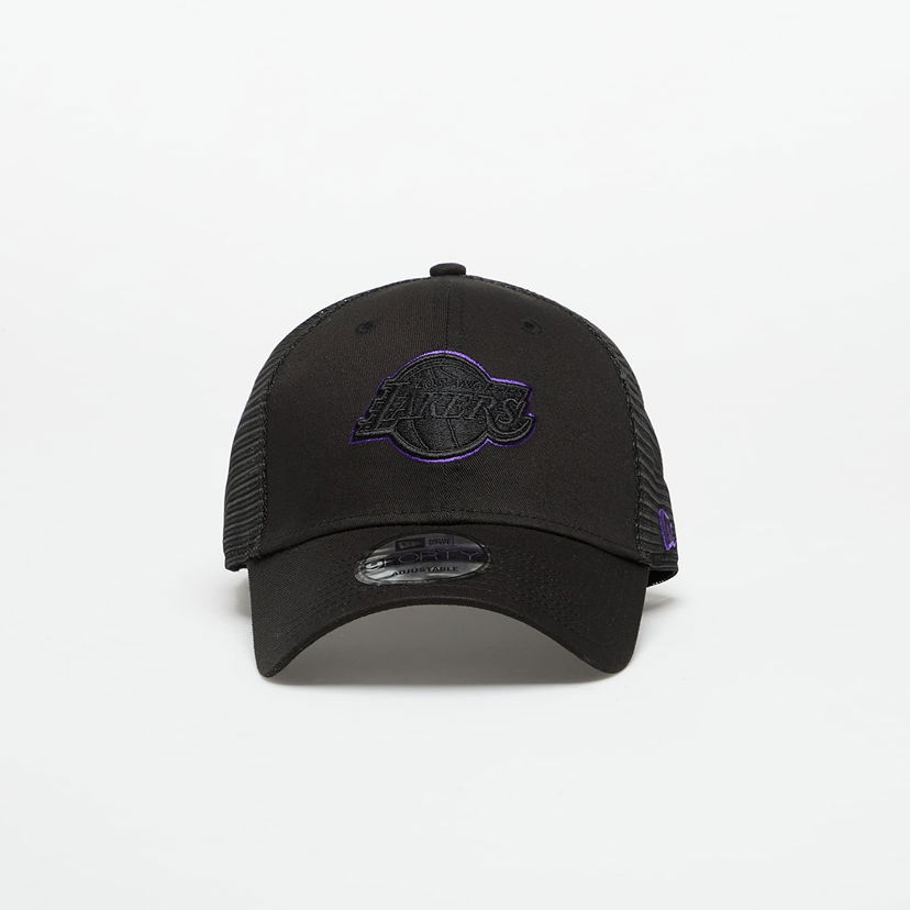 Keps New Era Los Angeles Lakers 9FORTY Trucker Cap Svart | 60691124