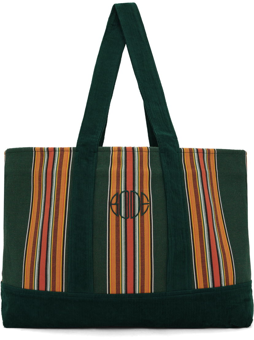 Tygpåse Bode Bode Parakeet Stripe Tote Bag Flerfärgad | MRS25AC044