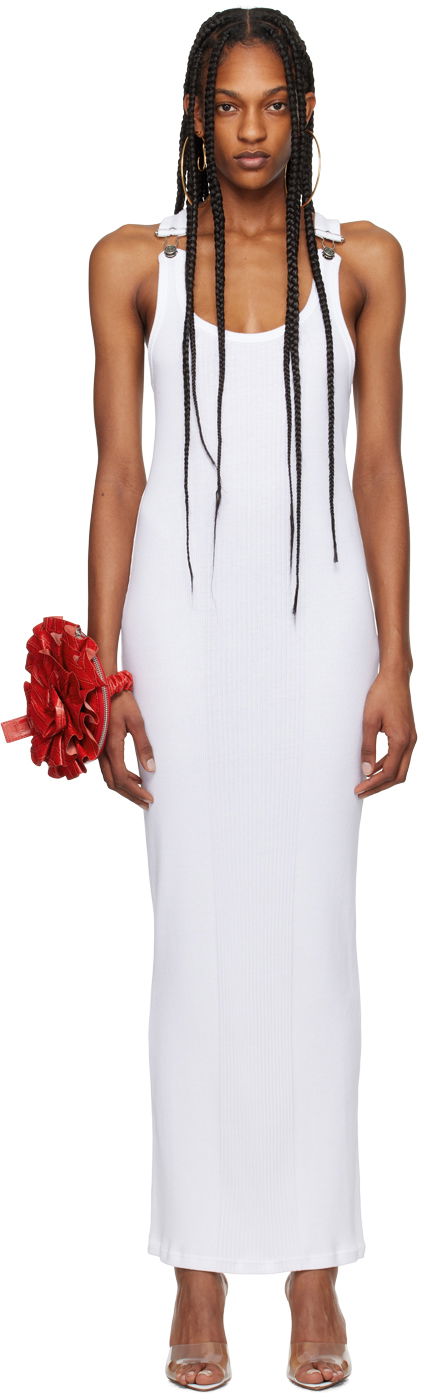 Klä Jean Paul Gaultier Jean Paul Gaultier Strapped Maxi Dress Vit | 24/25-F-RO118-J054-01