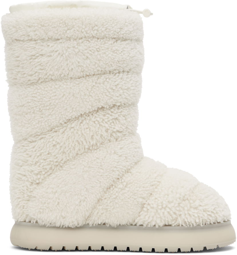 Sneakers och skor Moncler Gaia Pocket Mid Shearling Boots Vit | J209B4H00120M4297