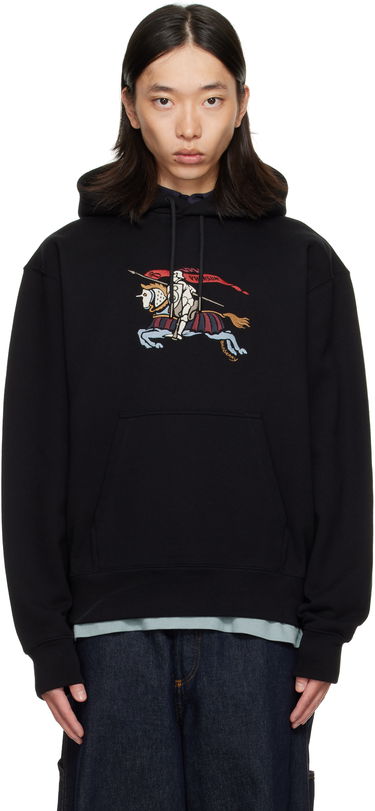 Sweatshirt Burberry Burberry EKD Knight Graphic Hoodie Svart | 8115126, 0