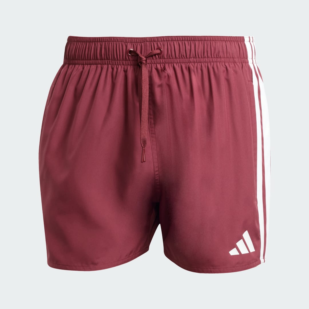 Badkläder adidas Performance 3-Stripes Swim Shorts 3-Inch Röd | JL5572, 1