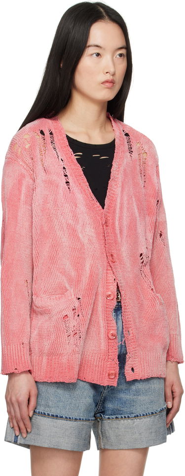 Sweater R13 R13 Distressed Boyfriend Cardigan Rosa | R13WY237-Y201B, 1
