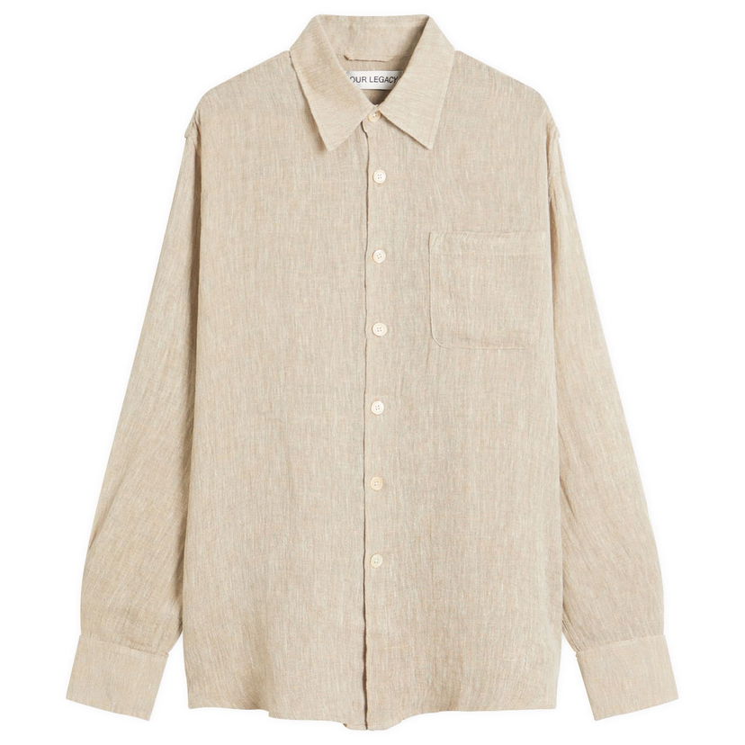 Skjorta OUR LEGACY Our Legacy Above Shirt, Size Small Beige | M2252AP