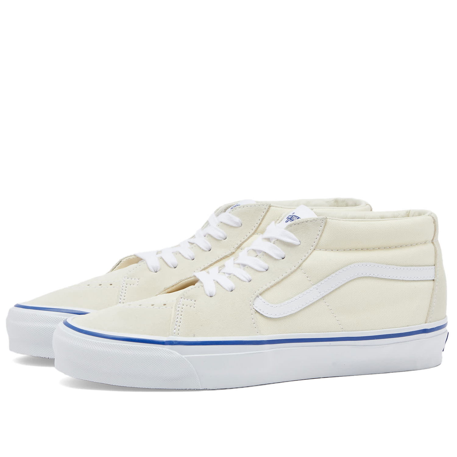 Sneakers och skor Vans Men's Sk8-Mid Reissue 83 Sneakers in Lx Off White, Size UK 10 | END. Clothing Beige | VN000CQQOFW, 0