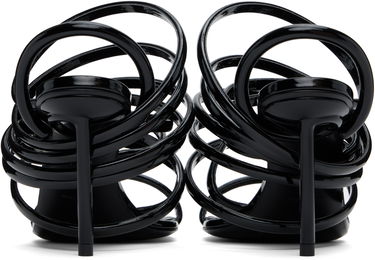 Sneakers och skor Alaïa ALAÏA Glossy Multistrap Stiletto Heel Sandals Svart | AA3S118TK049, 1