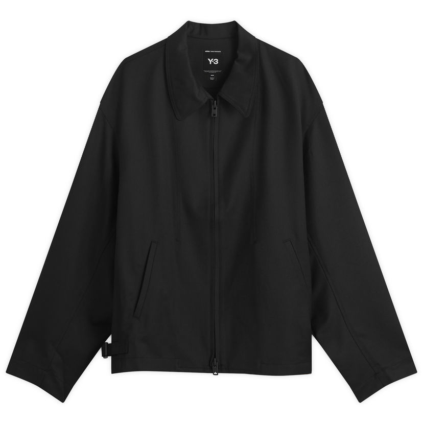 Jacka Y-3 Y-3 Zip Through Shirt Jacket, Size Large Svart | JZ0898