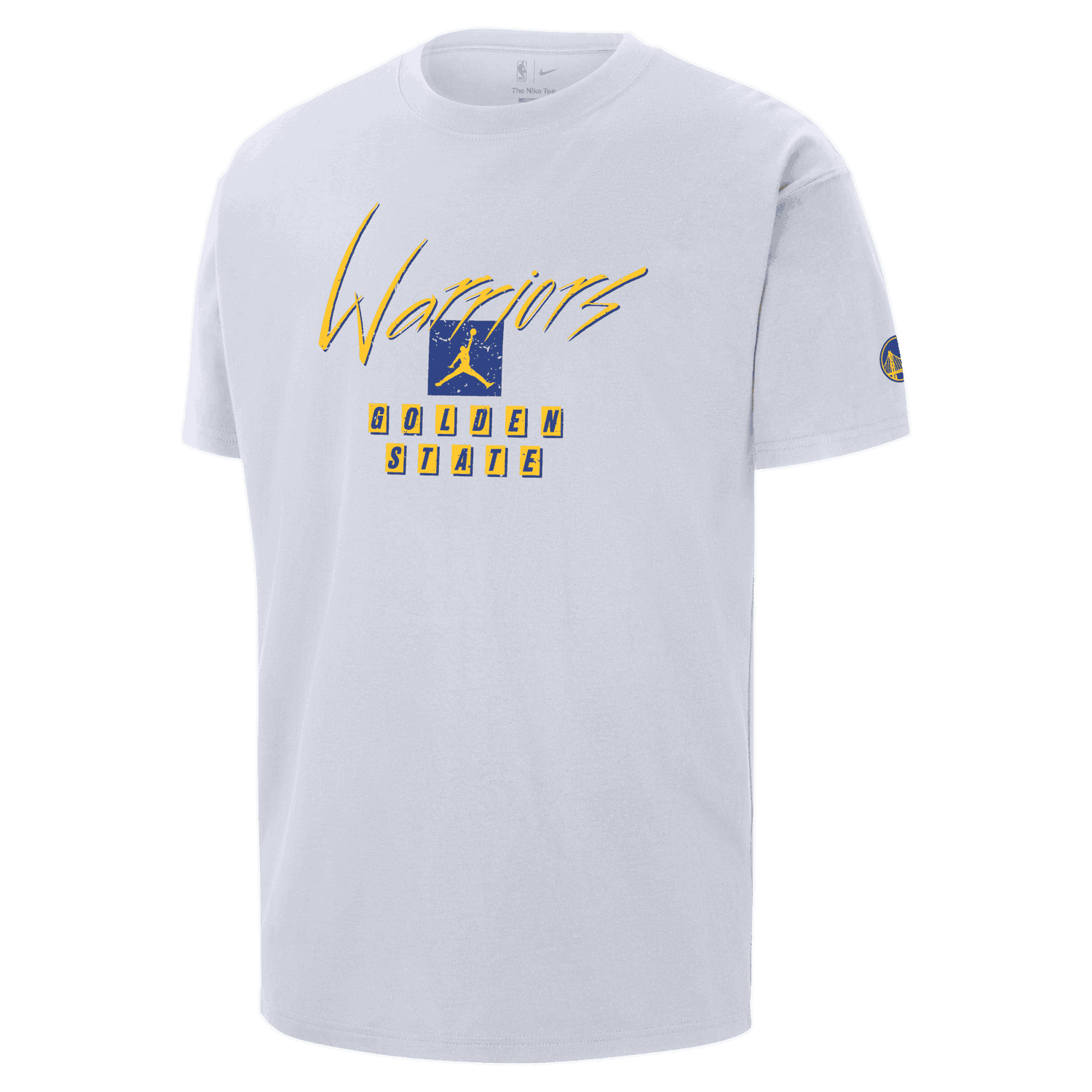 T-shirt Jordan Jordan NBA Max90 Golden State Warriors Courtside Statement Edition Vit | FN1064-100, 0
