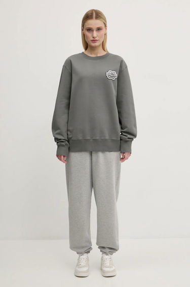 Sweater Filling Pieces Filling Pieces Gowtu Crewneck Sweatshirt with Applique Grå | 74533926002, 9