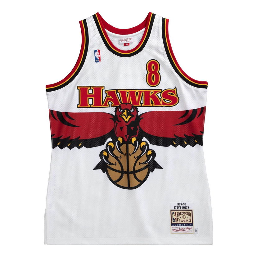 Jersey Mitchell & Ness NBA Atlanta Hawks 1995-96 Steve Smith 8 Jersey Vit | AJY4SB19087-AHAWHIT95SSM