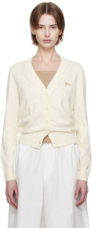Sweater A.P.C. A.P.C. Berangere Cardigan Vit | COGDK-F22318, 0