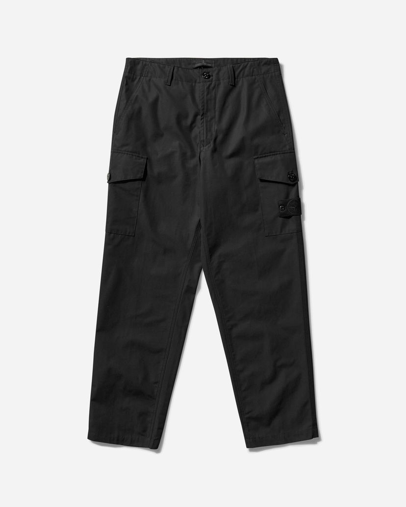 Cargo byxor Stone Island Ghost Piece Weatherproof Cotton Canvas Cargo Pants Svart | K1S15-310008-S00F1 V0029