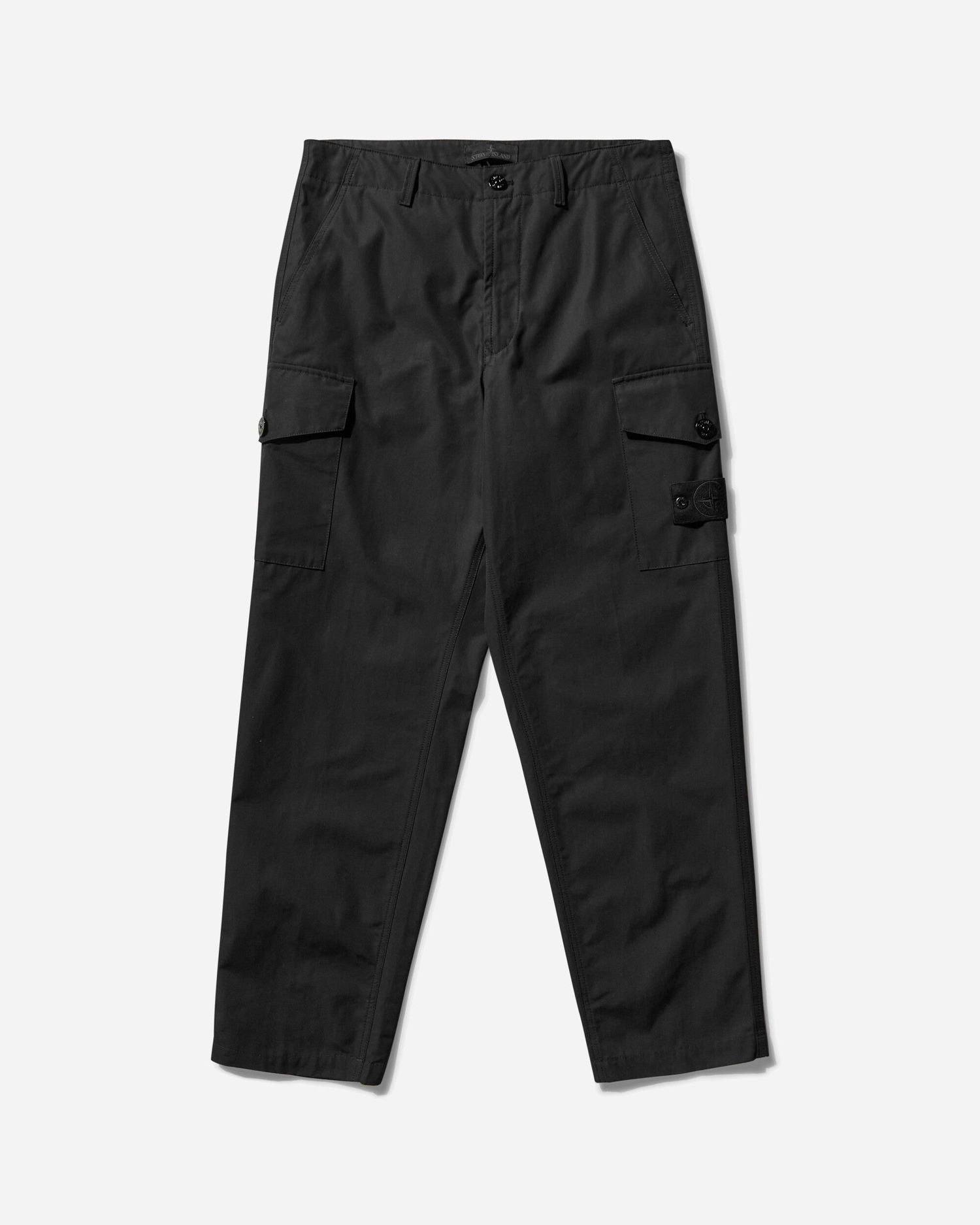 Cargo byxor Stone Island Ghost Piece Weatherproof Cotton Canvas Cargo Pants Svart | K1S15-310008-S00F1 V0029, 0