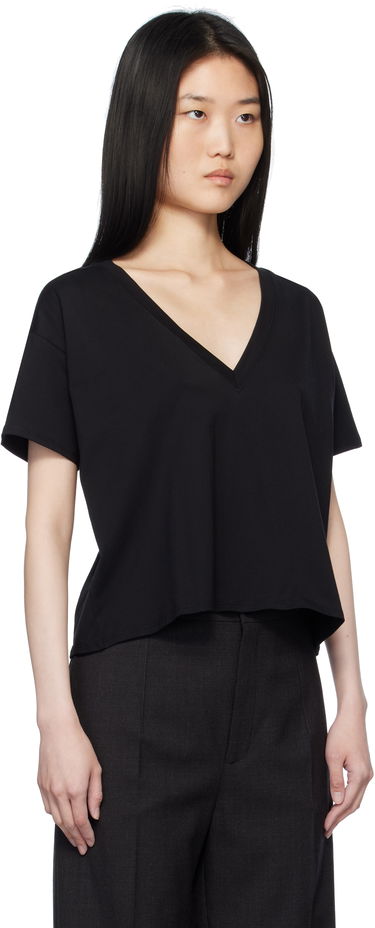 T-shirt Loulou de Saison Loulou de Saison Faaa V-Neck T-Shirt Svart | FAAA, 1