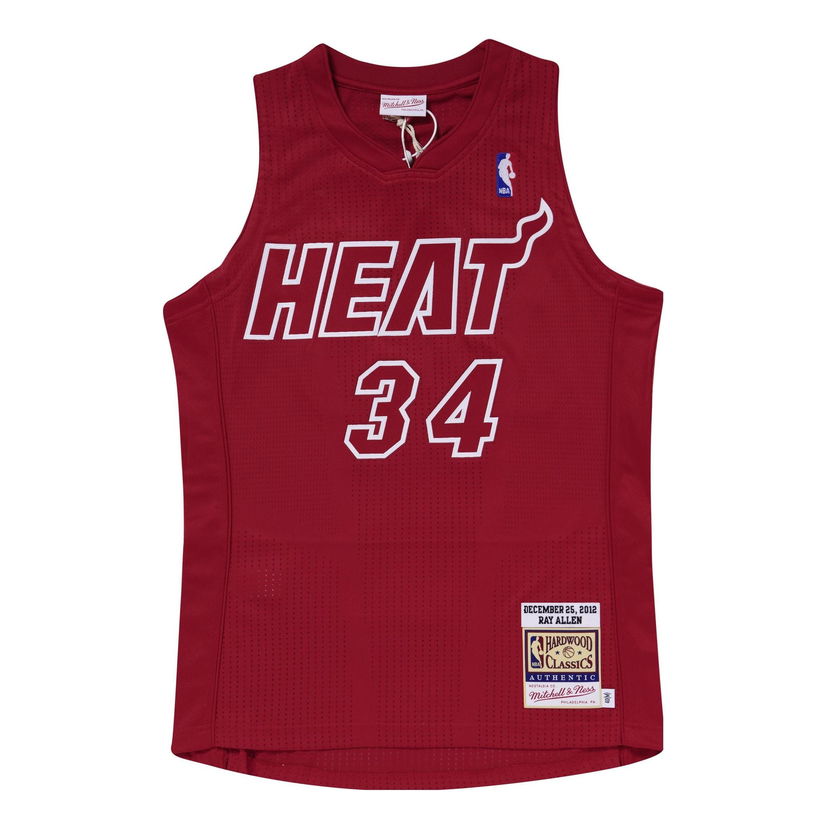 Jersey Mitchell & Ness Authentic Miami Heat Ray Allen 2012-13 Jersey Röd | AJY44973-MHE12RALSCAR