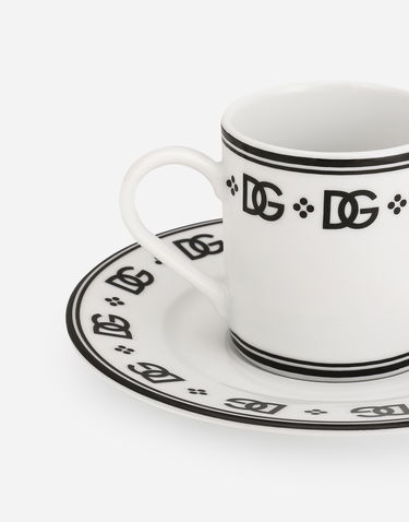Heminredning Dolce & Gabbana Dolce & Gabbana Coffee Cup & Saucer Set Vit | TC0S10TCALHU0082, 2