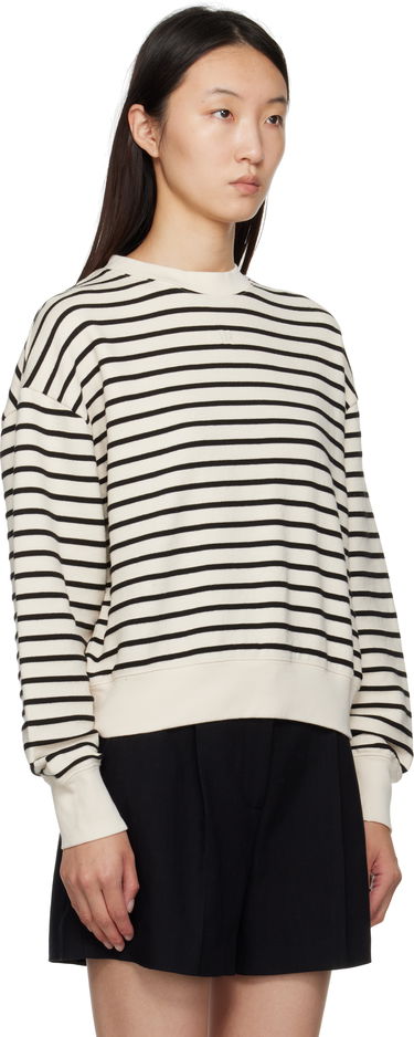Sweatshirt Anine Bing ANINE BING Dean Striped Sweatshirt Vit | A-08-11436-MTL69, 1