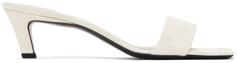 Tillbehör TOTEME TOTEME 'The Mule' Heeled Sandals Vit | 243-WAS0154-FB0232