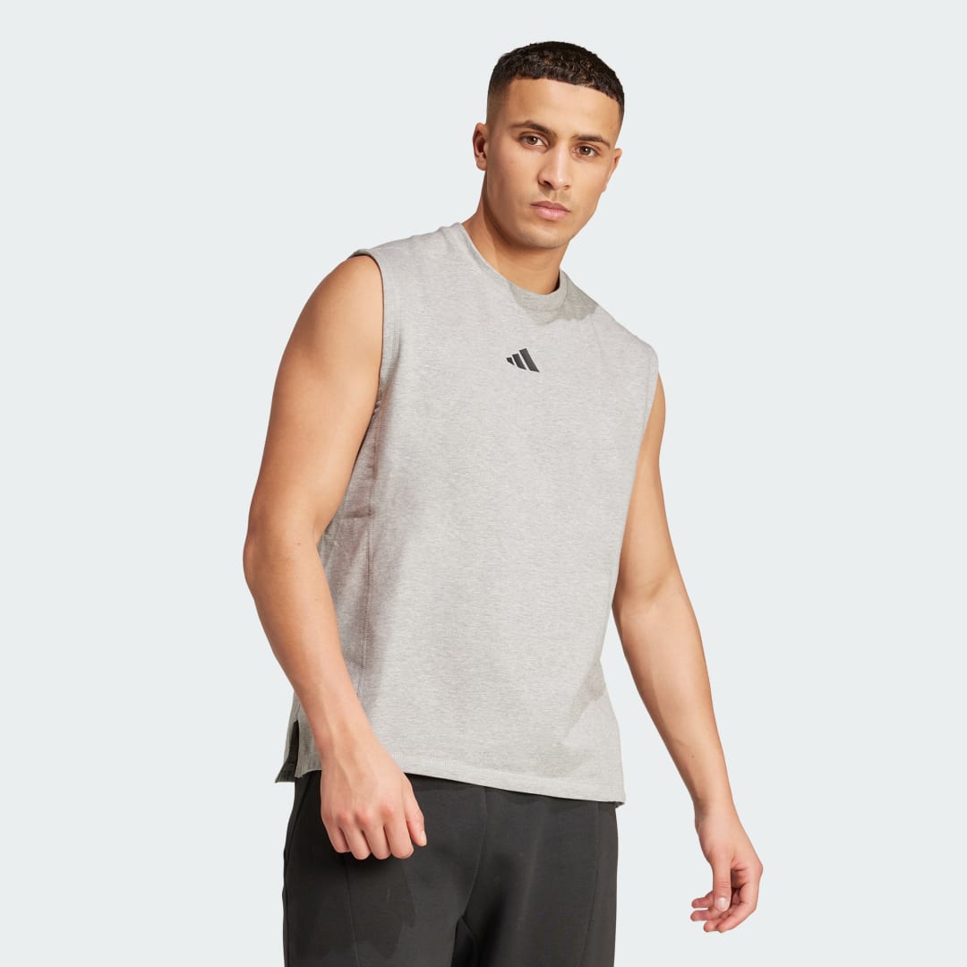 Linne adidas Performance D4T X Sleeveless Tee Grå | KB9831, 0