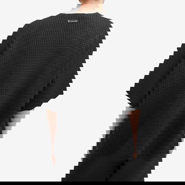 Sweater Fear of God Fear of God ESSENTIALS Heavy Waffle Short Sleeve Crew Sweat, Size X-Large Svart | 192BT246160F, 3