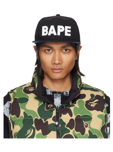 Keps BAPE Patch Snap Back Cap Svart | 001CPJ801009M