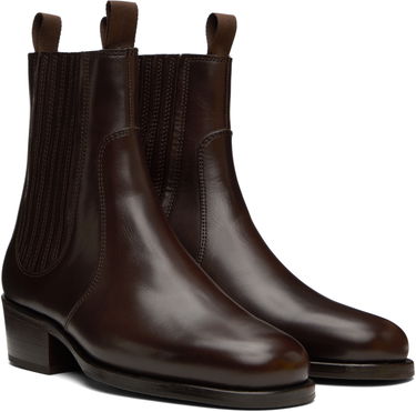 Kläder LEMAIRE Lemaire Leather Chelsea Boots Brun | FO0149 LL0106, 3