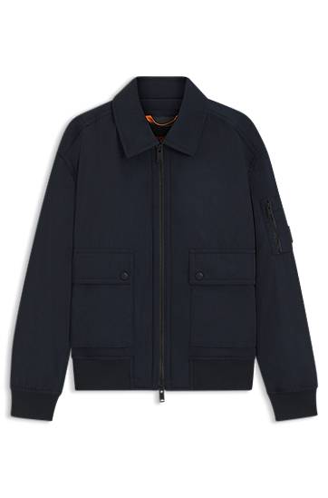 Bomberjacka BOSS Bomber Jacket with Detachable Liner Mörkblå | 50543492