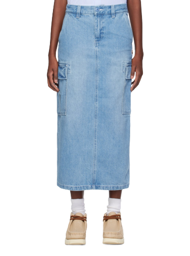 Kjol BAPE Patch Denim Cargo Midi Skirt Blå | 001DKJ802001L