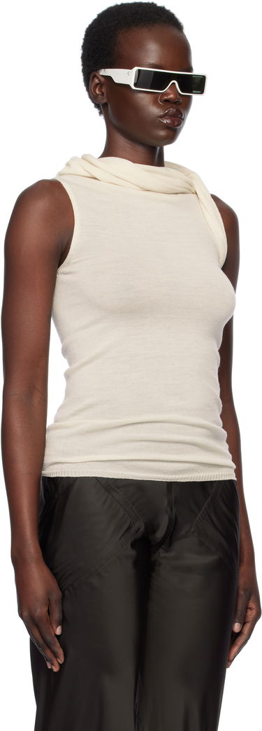 Linne Rick Owens Rick Owens Hollywood Banded Tank Top Beige | RP01E7666 M, 1