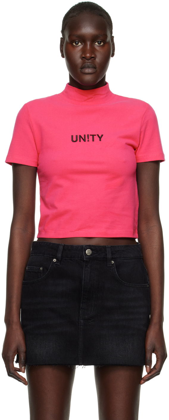 Crop top Ksubi 'Unity' Crop T-Shirt Rosa | WPS23TE016
