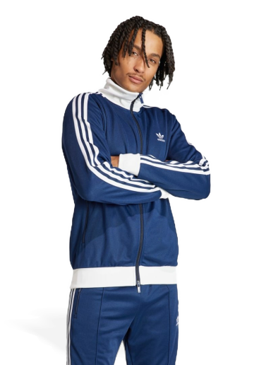 Jacka adidas Originals Adicolor Classics Beckenbauer Track Jacket Mörkblå | IP0418