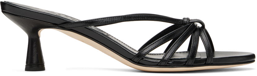 Kläder Aeyde Aeyde Abby Leather Mules Svart | A11-HS-PRAR55ST141-SS25-800-007