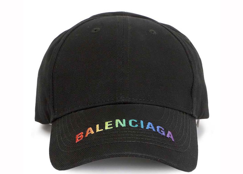 Keps Balenciaga Logo Embroidered Cap Black/Multi Svart | 564206 410b7 1000