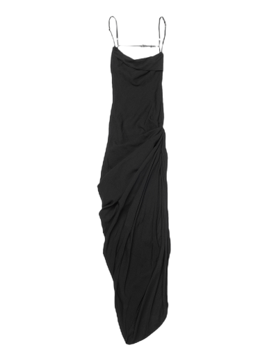 Klä Jacquemus La Robe Saudade Longue Dress Svart | 211DR001 1020 990