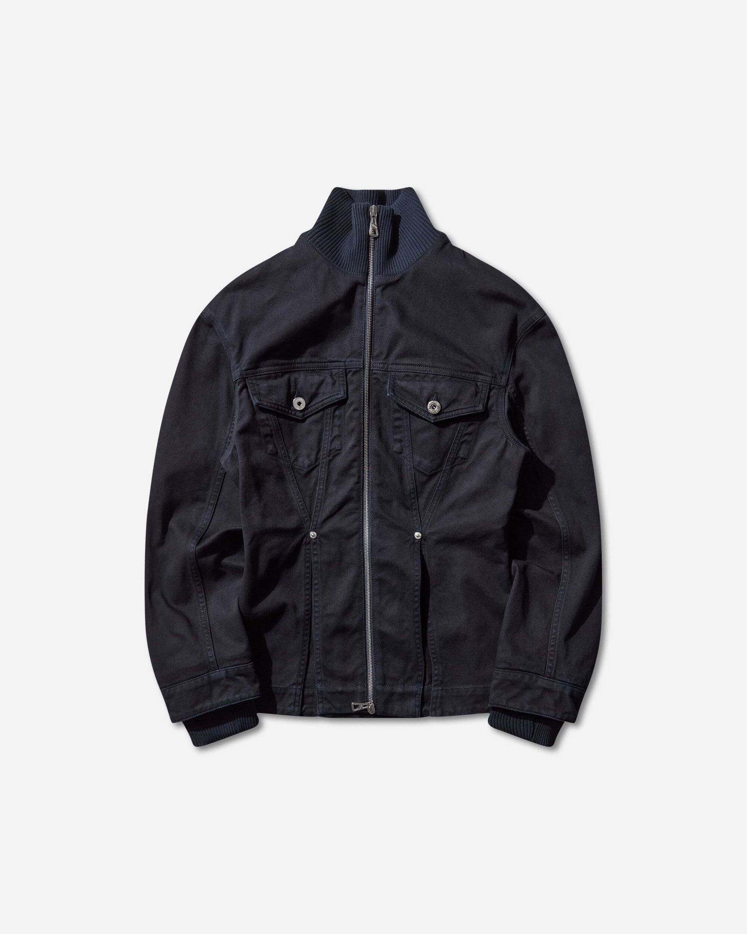 Jacka Jean Paul Gaultier Slit Denim Jacket Mörkblå | 2504WJA011W049 59, 1