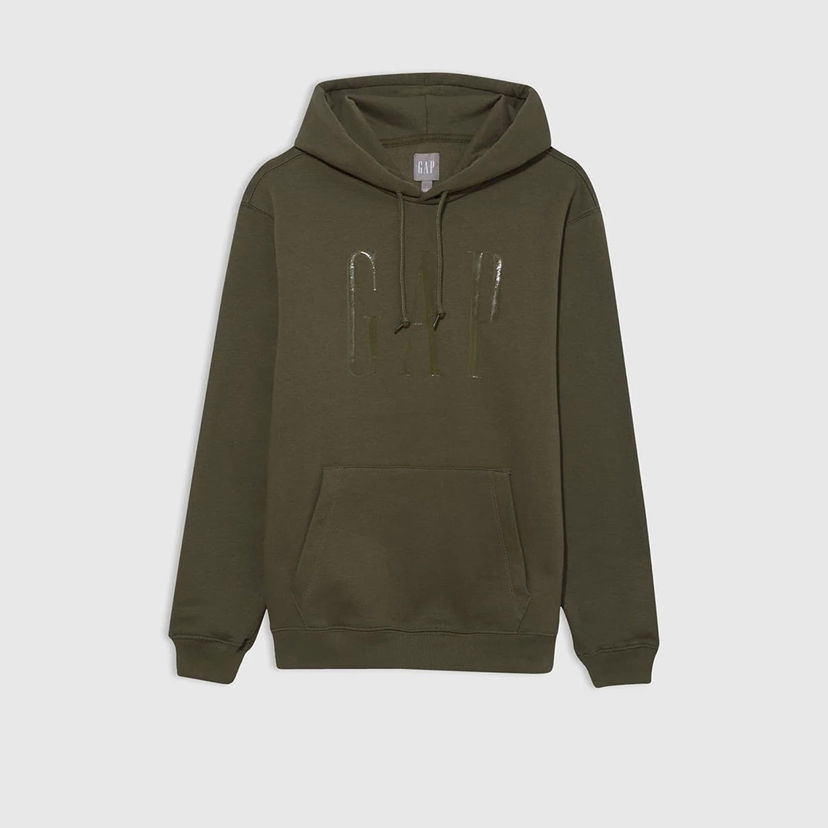 Jacka GAP Shine Logo Hoodie Army Jacket Green Grön | 829192-01