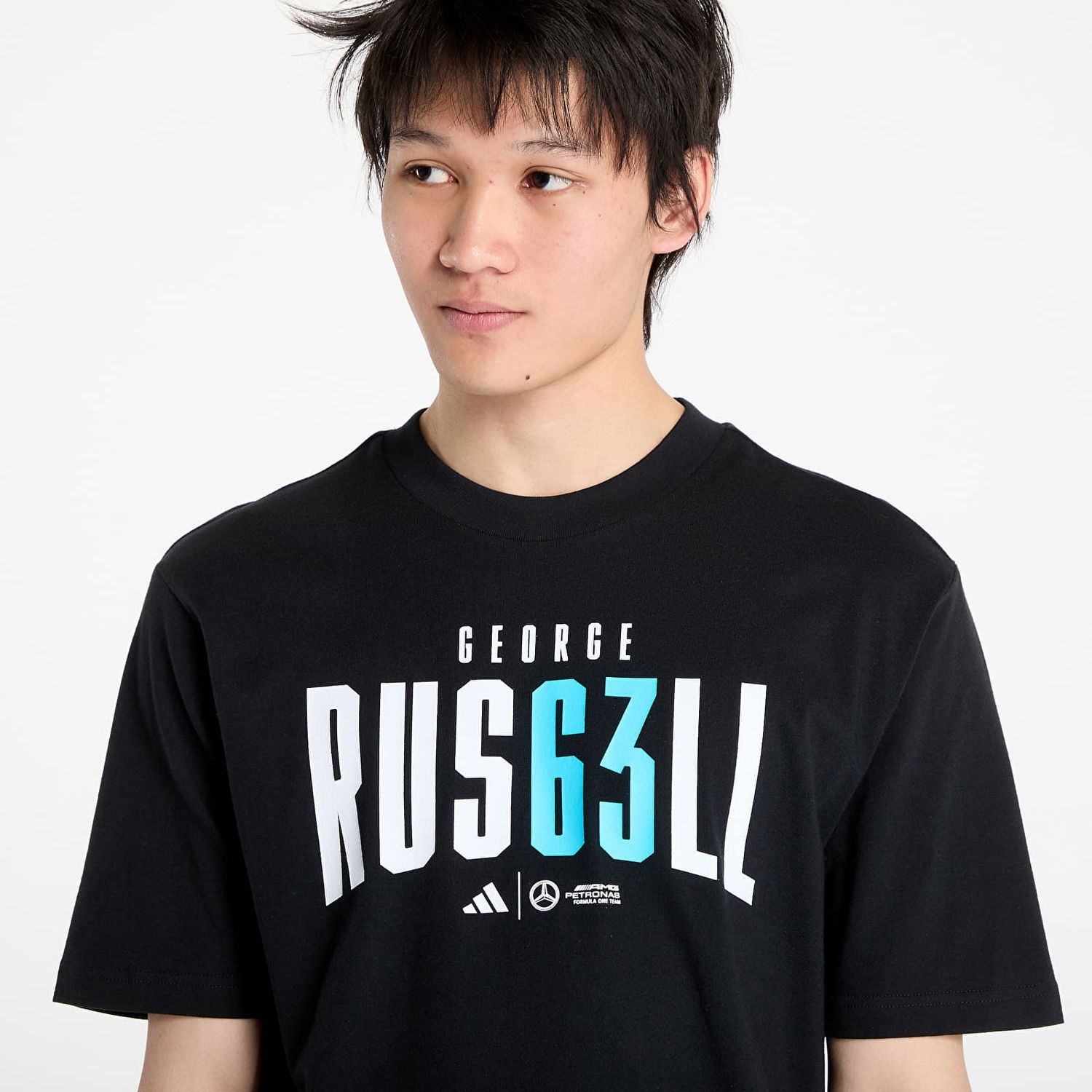 T-shirt adidas Performance Mercedes-AMG Petronas Formula One Team George Russell T-Shirt Svart | JZ8905, 1