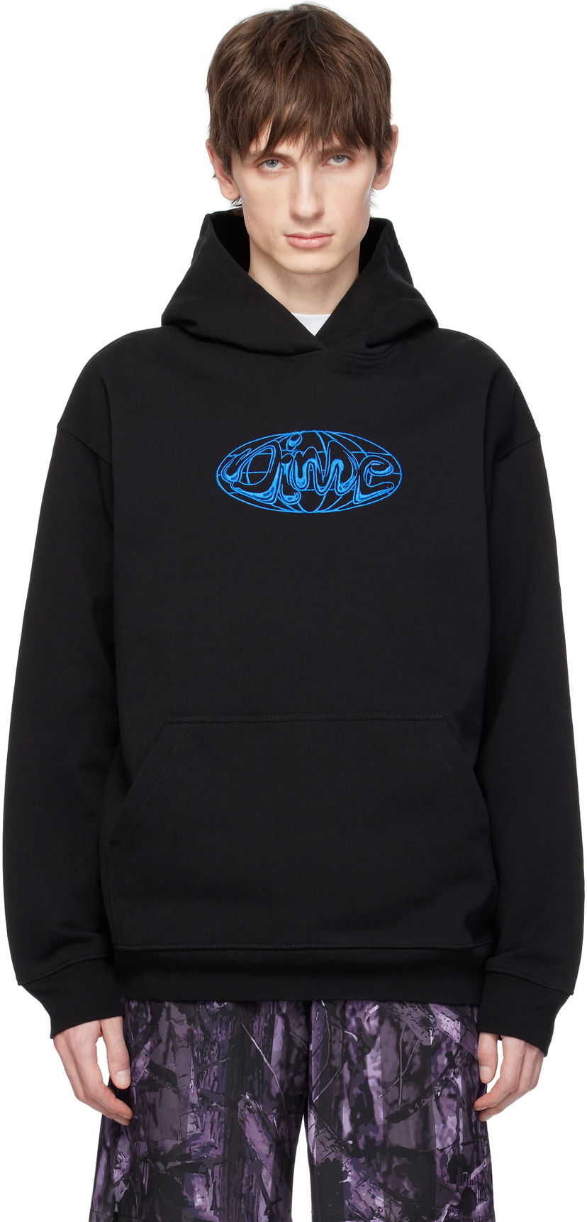Sweatshirt Dime Globe Hoodie Svart | DIMESP2540BLK
