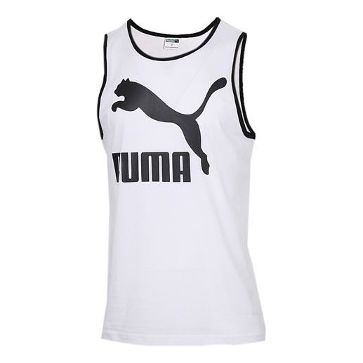 Linne Puma Classics Logo Graphic Tank Top Vit | 597456-02