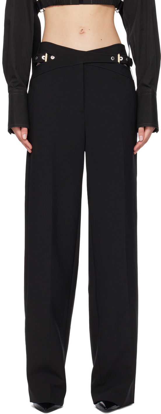 Byxor Dion Lee Interlock Trousers Svart | C2065R23