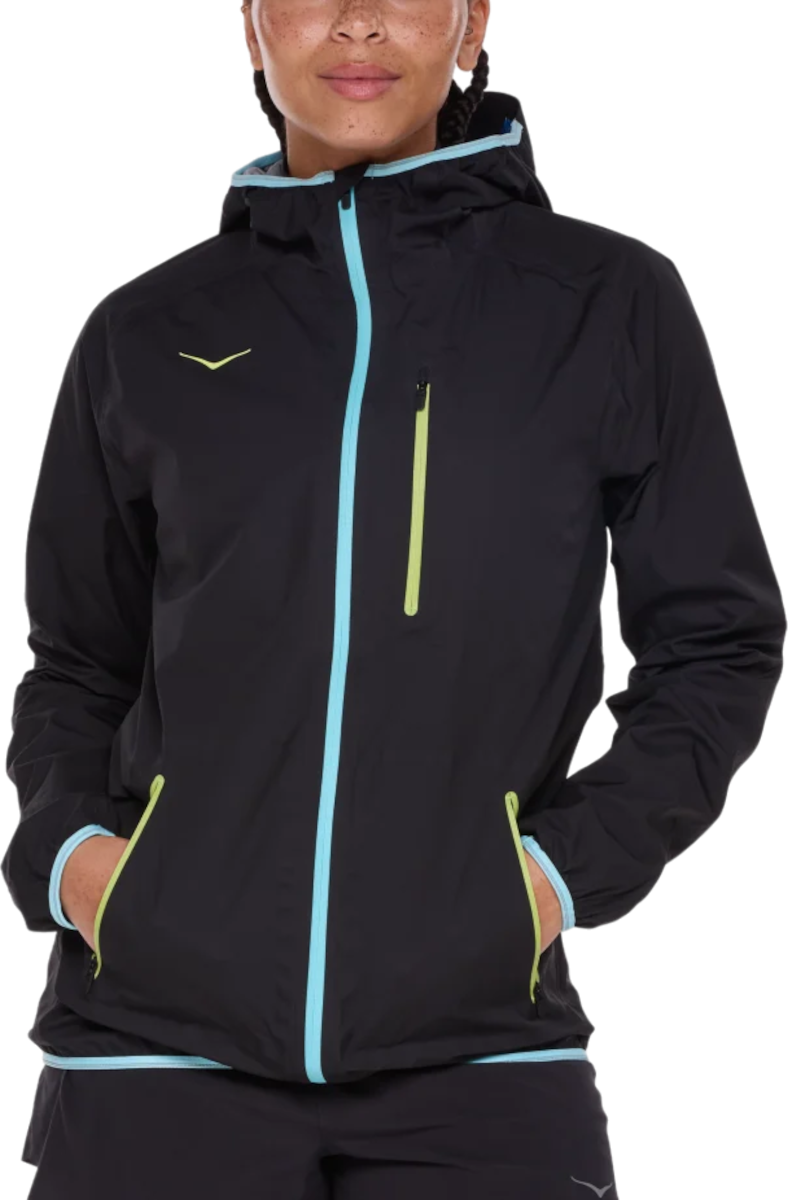 Vindjacka Hoka One One Hoka Tecsky Waterproof Jacket Svart | 1156100-blk