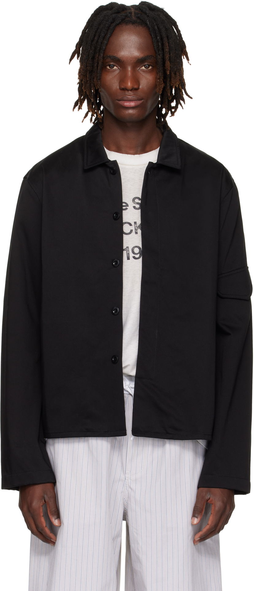 Jacka Acne Studios Acne Studios Satin Jacket Svart | B90833-