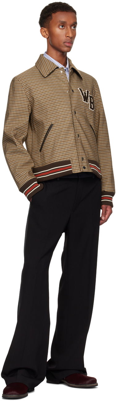 Bomberjacka Wales Bonner Wales Bonner Homecoming Varsity Bomber Jacket Brun | UA24JA10-CO03-8890, 3