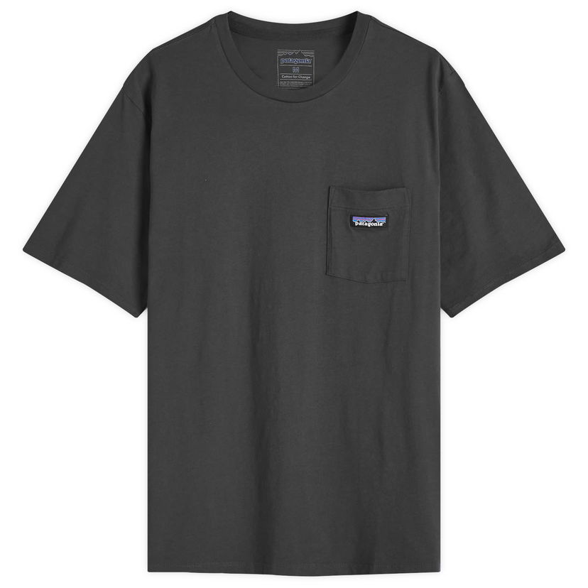 T-shirt Patagonia Men's Daily Pocket Tee, Size L Svart | 53255-BLK