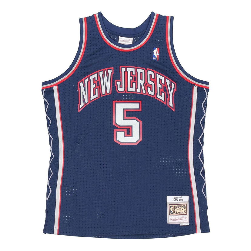 Jersey Mitchell & Ness NBA New Jersey Nets 'Jason Kidd 5' Jersey Blå | SMJYAC19171-NJNNAVY06JKI