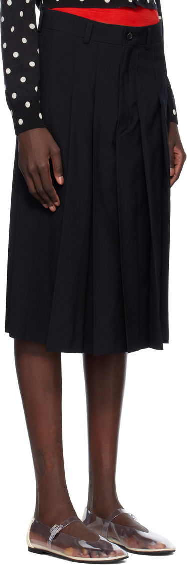Kjol Comme des Garçons Comme des Garçons Pleated Wool Skirt Svart | RO-S003-051-1, 1