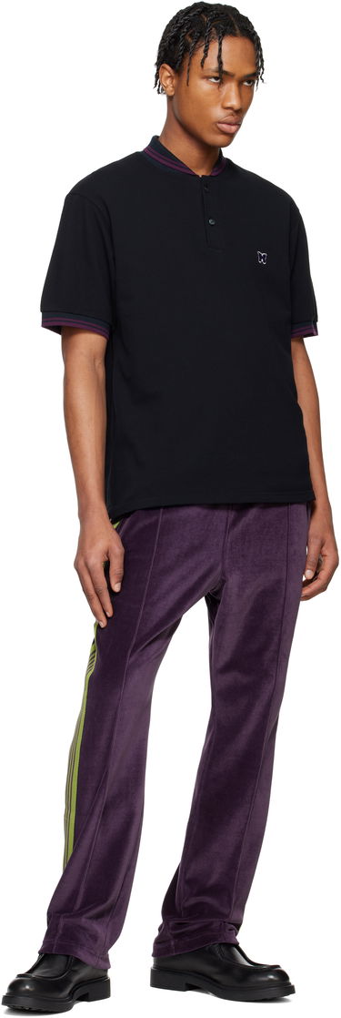 Polotröja Needles Needles Shawl Collar Polo Svart | QV354, 3