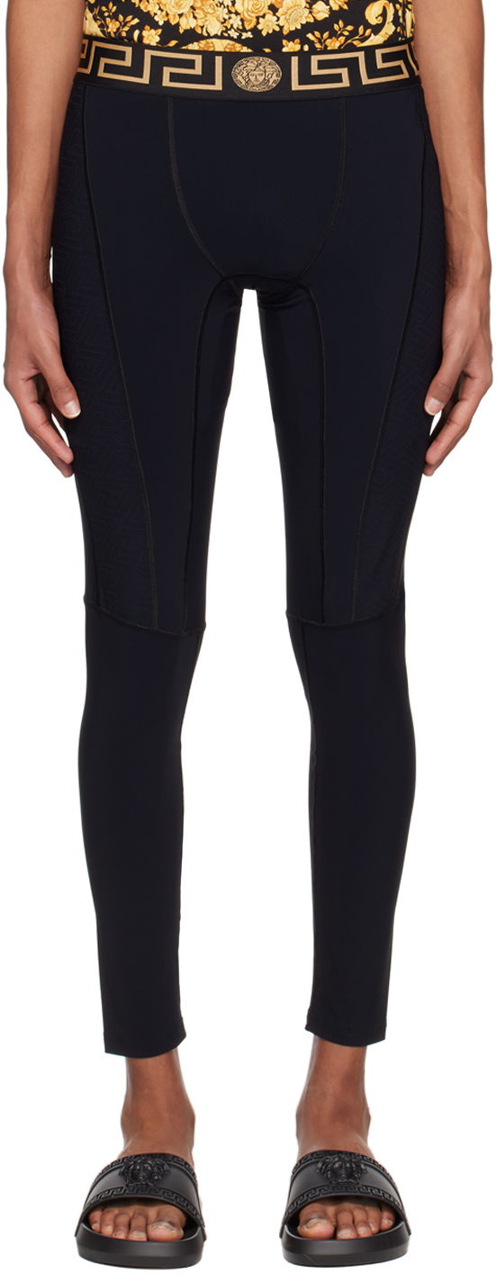 Damasker Versace Paneled Lounge Pants Svart | 1008167 1A02322, 0