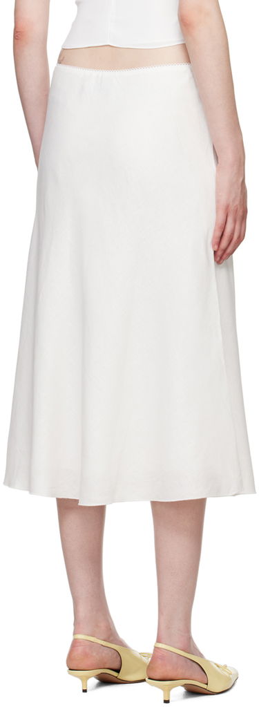 Kjol GUIZIO Guizio Paloma Midi Skirt Vit | P24313W085, 2