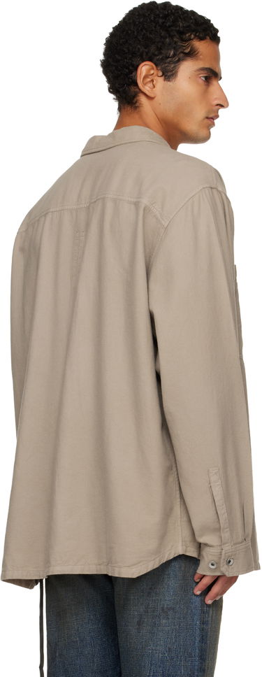 Skjorta Rick Owens DRKSHDW Concordians Jumbo Button-Up Shirt Beige | DU02E7299 CFL, 2